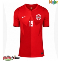 Camiseta Canadá Alphonso Davies #19 Primera Equipación para mujer Mundial 2026 manga corta